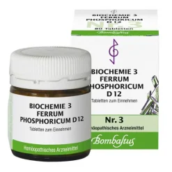 Biochemie 3 Ferrum phosphoricum D 12 Tabletten, 80 St Salze 1-12|D 12