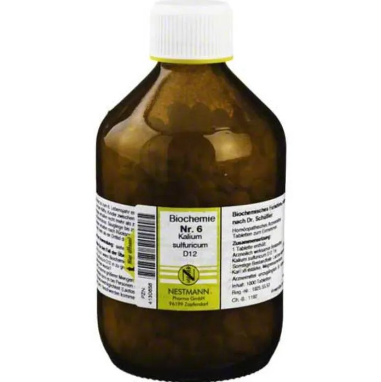 New Biochemie 6 Kalium sulfuricum D 12 Tabletten, 1000 St D 12