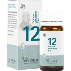 Outlet Biochemie 12 Calcium sulfuricum D 6 Tabletten, 100 St Salze 1-12|D 6