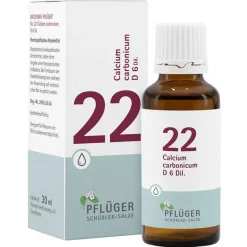 Best Biochemie 22 Calcium carbonicum D 6 Tropfen, 30 ml Salze Als Tropfen|Salze 13-24
