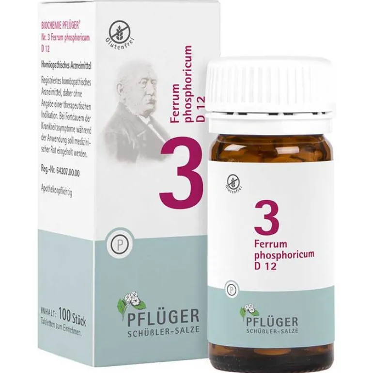 Clearance Biochemie 3 Ferrum phosphoricum D 12 Tabletten, 100 St Salze 1-12|D 12