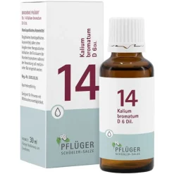 Hot Pflüger Biochemie 14 Kalium bromat.D 6 Tropfen, 30 ml
