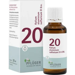 New Pflüger Biochemie 20 Kalium aluminium sulfuricum D 6 Tropfen, 30 ml