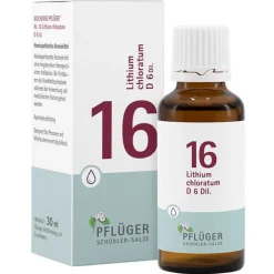 Biochemie Pflüger 16 Lithium chloratum D 6 Tropfen, 30 ml