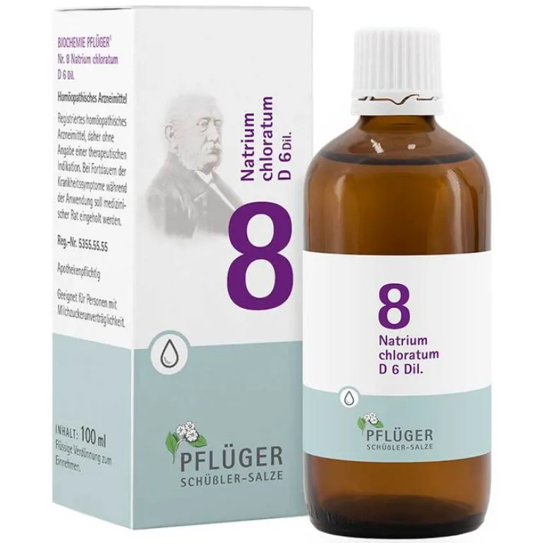 Sale Biochemie 8 Natrium chloratum D 6 Tropfen, 100 ml Salze Als Tropfen|Salze 1-12
