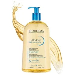 Outlet Bioderma Atoderm Huile de Douche für trockene, zu Neurodermitis und Ekzemen neigende Haut, 1 l