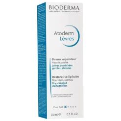 Bioderma Atoderm Levres Baume Lippenbalsam für risssige und sehr trockene Lippen, 15 ml