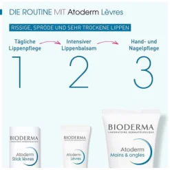 Bioderma Atoderm Levres Baume Lippenbalsam für risssige und sehr trockene Lippen, 15 ml