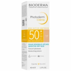 Online Bioderma Photoderm Creme SPF 50 + hell für trockene, sonnenempfindliche Haut, 40 ml