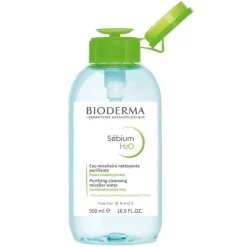 Clearance Bioderma Sebium H2O Reinigungslösung für fettige, unreine Haut, 500 ml
