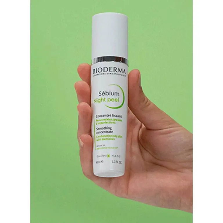 Hot Sebium Night peel Creme für unreine, ölige, zu Akne neigende Haut, 40 ml Nachtpflege