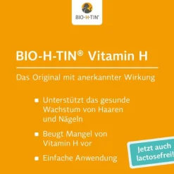 Best ® Vitamin H 10 mg Tabletten, 100 St Vitamin B7 (Biotin)
