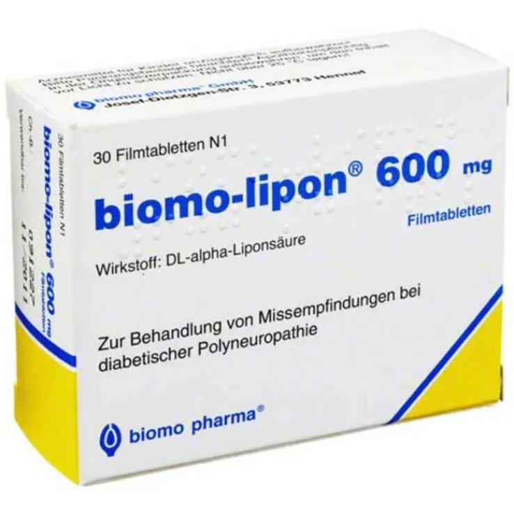 Biomo Lipon 600 Filmtabletten, 30 St