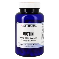 Best Biotin 5 mg GPH Kapseln, 180 St Vitamin B7 (Biotin)