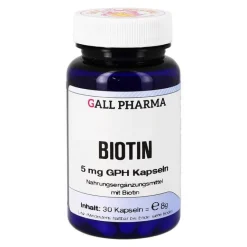 New Biotin 5 mg GPH Kapseln, 30 St Vitamin B7 (Biotin)