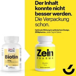 Outlet Zein Pharma Biotin 10 mg Kapseln hochdosiert, 120 St