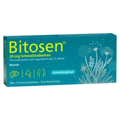 Hot 20 mg Schmelztabletten, 10 St Bilastin|Allergie Tabletten