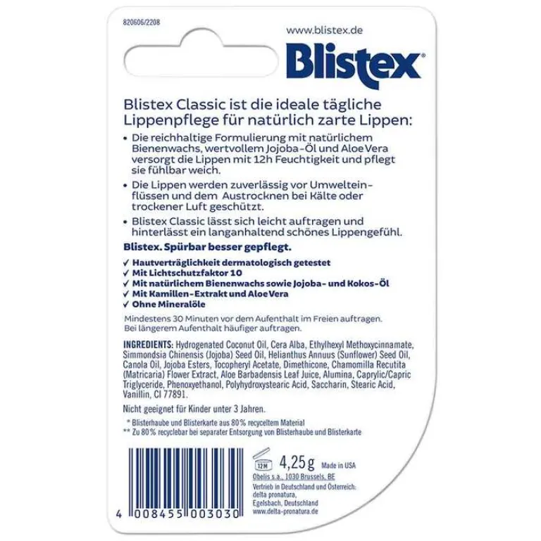 Online Blistex Classic Pflegestift, 4.25 g