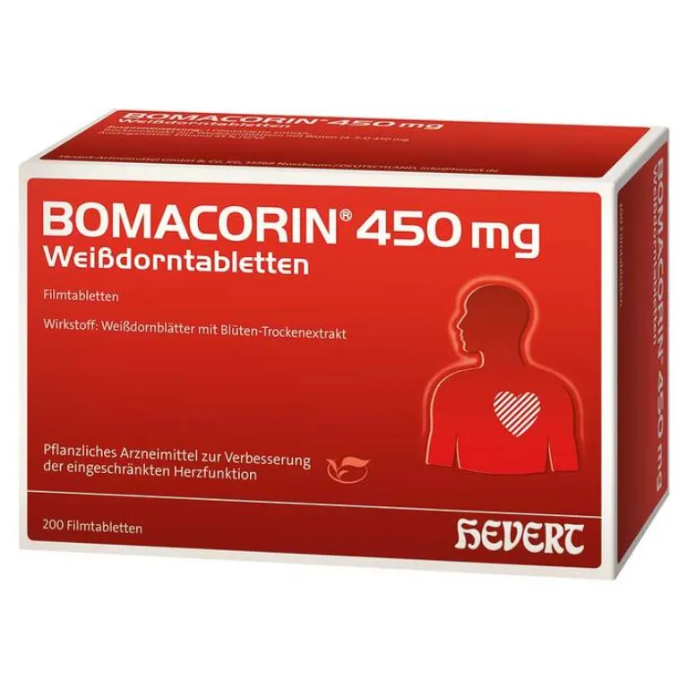 Hot Bomacorin 450 mg Weißdorntabletten, 200 St