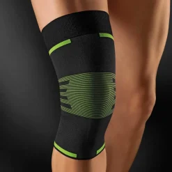 Hot Bort Activecolor Sport Kniebandage XL schwarz / grün, 1 St Kniebandagen