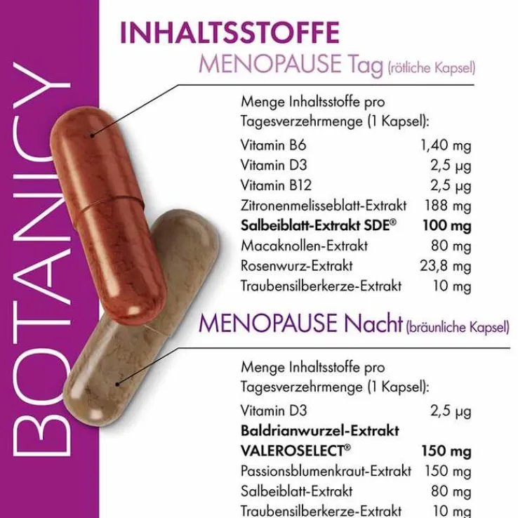 Botanicy Menopause Tag & Nacht Kapseln, 60 St