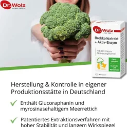 Best Dr. Wolz Brokkoliextrakt + Aktiv-Enzym magensaftresistent Kapseln , 60 St