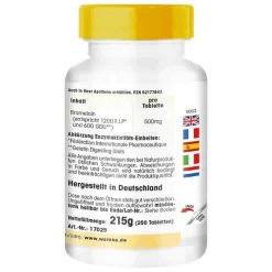 Best Bromelain 500 mg Tabletten, 250 St Enzyme|Verdauung