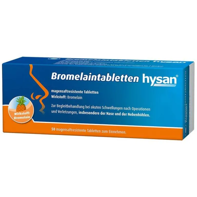 Outlet Hysan Bromelaintabletten ® magensaftresistent Tabletten, 50 St