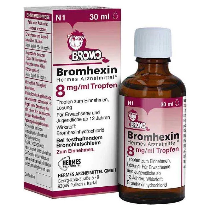Bromhexin HERMES Arzneimittel® 8 mg/ml Tropfen, 30 ml