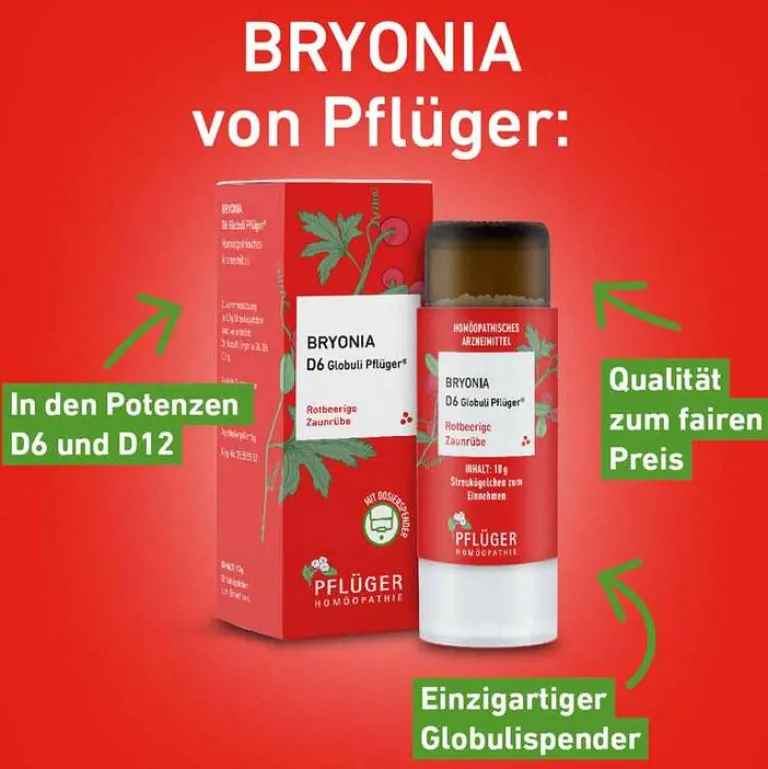 Best Bryonia D6 Globuli Dosierspender, 10 g B