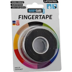 Buddycare Fingertape latexfrei schwarz, 1 St
