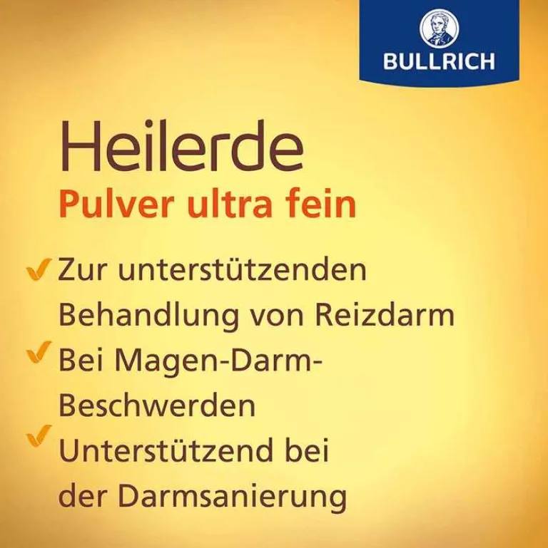 New Heilerde Pulver ultra fein zum Einnehmen und Auftragen, 500 g Heilerde|Sodbrennen Medikamente