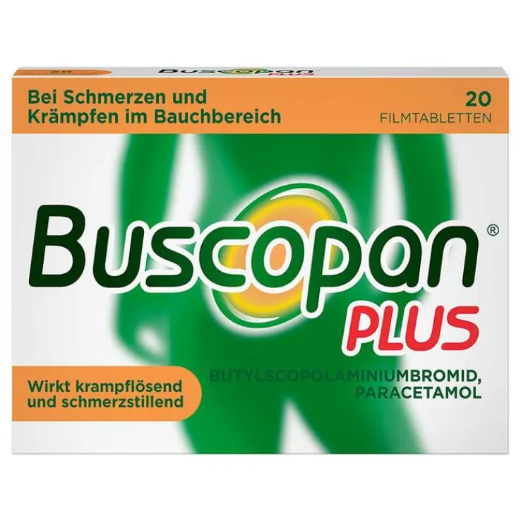 Buscopan plus 10 mg / 500 mg Filmtabletten, 20 St