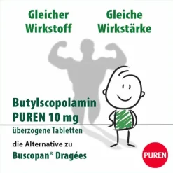 Sale Butylscopolamin 10 mg Tabletten, 20 St Verdauung