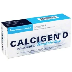 Outlet Calcigen D 600 mg / 400 I.E. Kautabletten, 50 St
