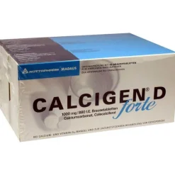 Calcigen D forte 1000 mg / 880 I.E. Brausetabletten, 120 St
