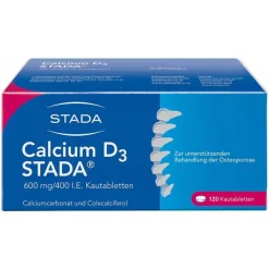 New Stada Calcium D3 ® 600 mg/400 I.E. Kautabletten, 120 St