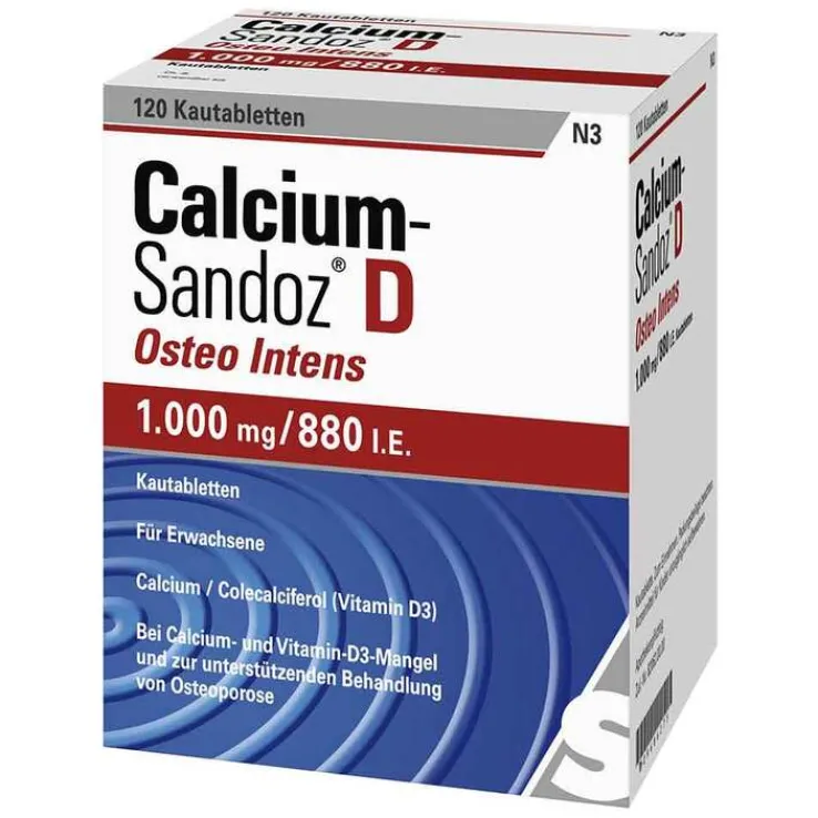 Calcium Sandoz D Osteo Intens Kautabletten, 120 St
