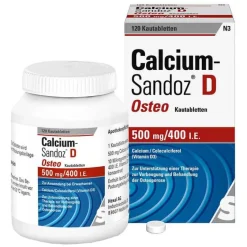 Clearance Calcium-Sandoz Calcium Sandoz D Osteo Kautabletten, 120 St