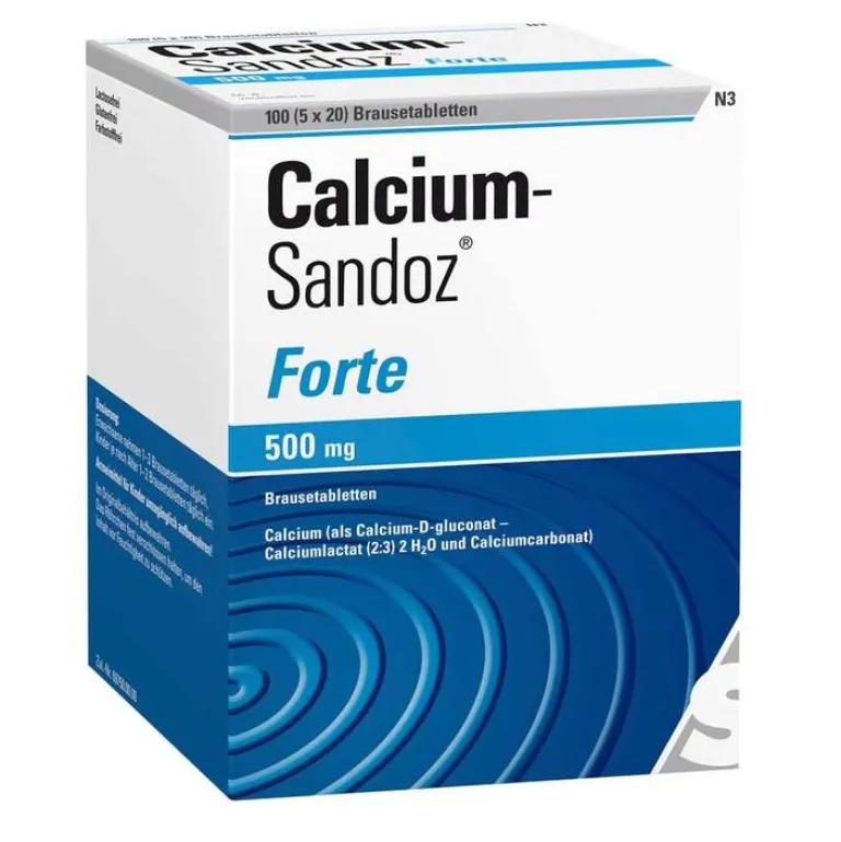 Sale Calcium-Sandoz Calcium Sandoz Forte 500 mg Brausetabletten, 5X20 St