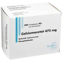 Hot Calciumacetat 475 mg Filmtabletten, 200 St Calcium
