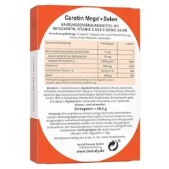 Sale Carotin Mega + Selen Kapseln, 60 St Vitamin A (Retinol)|Selen