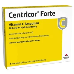 Sale ® Forte Vitamin C Ampullen 200 mg/ml Injektionslösung , 5X5 ml Vitamin C (Ascorbinsäure)