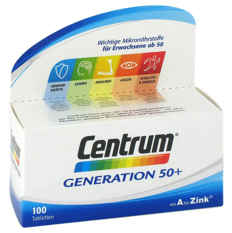 Best Centrum Gen.50 + A-Zink + Floraglo Capletten, 100 St