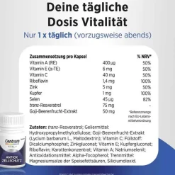 Centrum Vital + Antiox Zellschutz Kapseln, 30 St