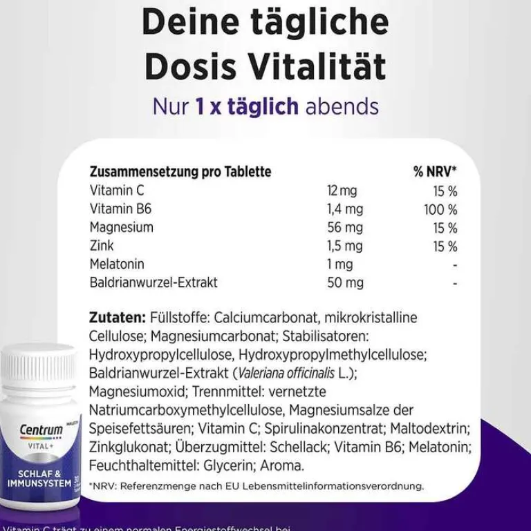 Clearance Centrum Vital + Schlaf & Immunsystem Tabletten, 30 St
