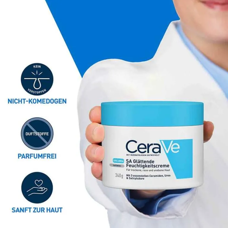 Best CeraVe SA Urea Feuchtigkeitscreme, 340 g