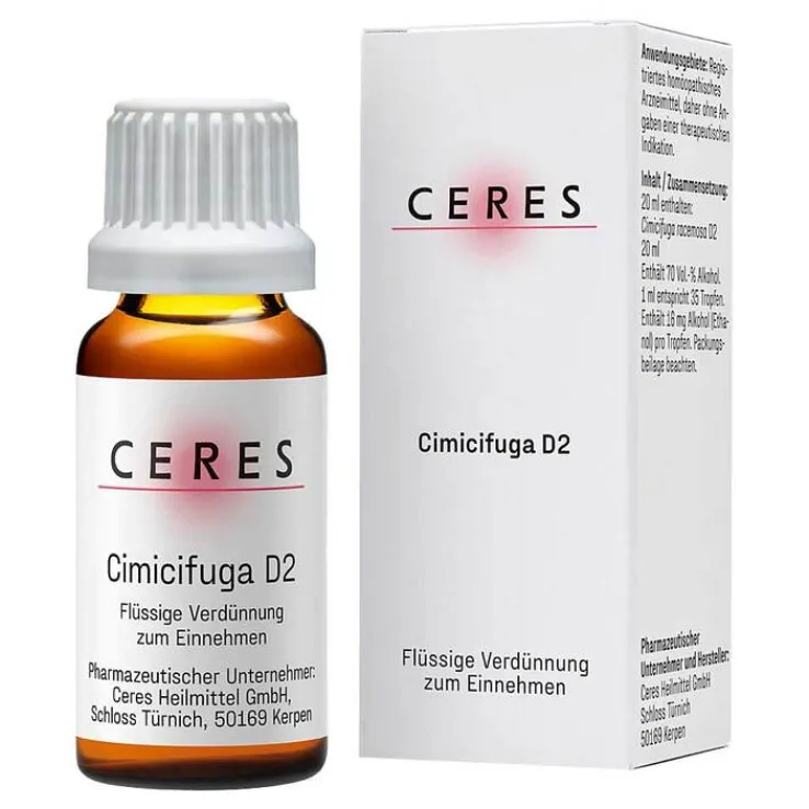 CERES Cimicifuga D 2 Dilution, 20 ml