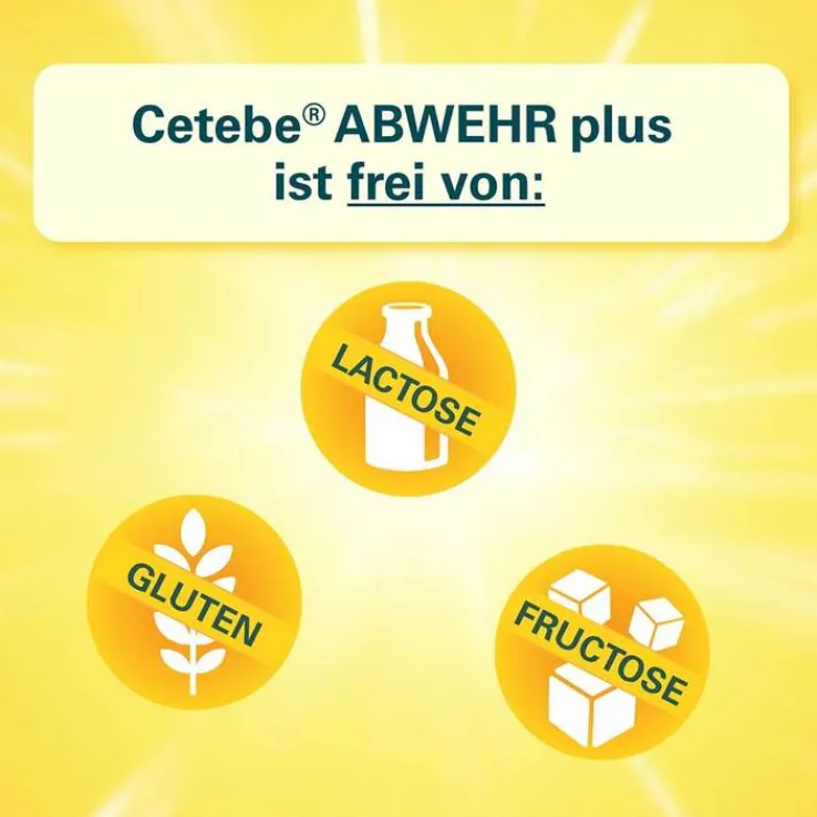 Cetebe Abwehr plus Vitamin C + Vitamin D3 + Zink Kapseln, 120 St