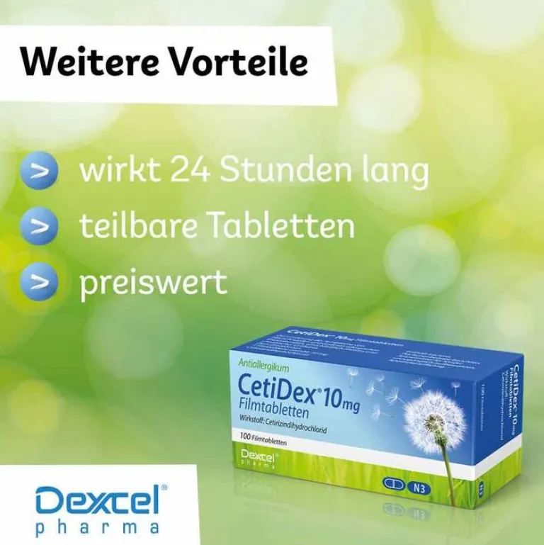 Cetidex 10 mg Filmtabletten, 50 St
